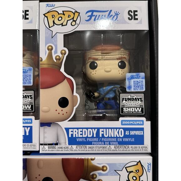 Freddy Funko Fundays Box as Pinocchio LE550, Shipwreck, Captain Franny And Soda - Picture 3 of 7